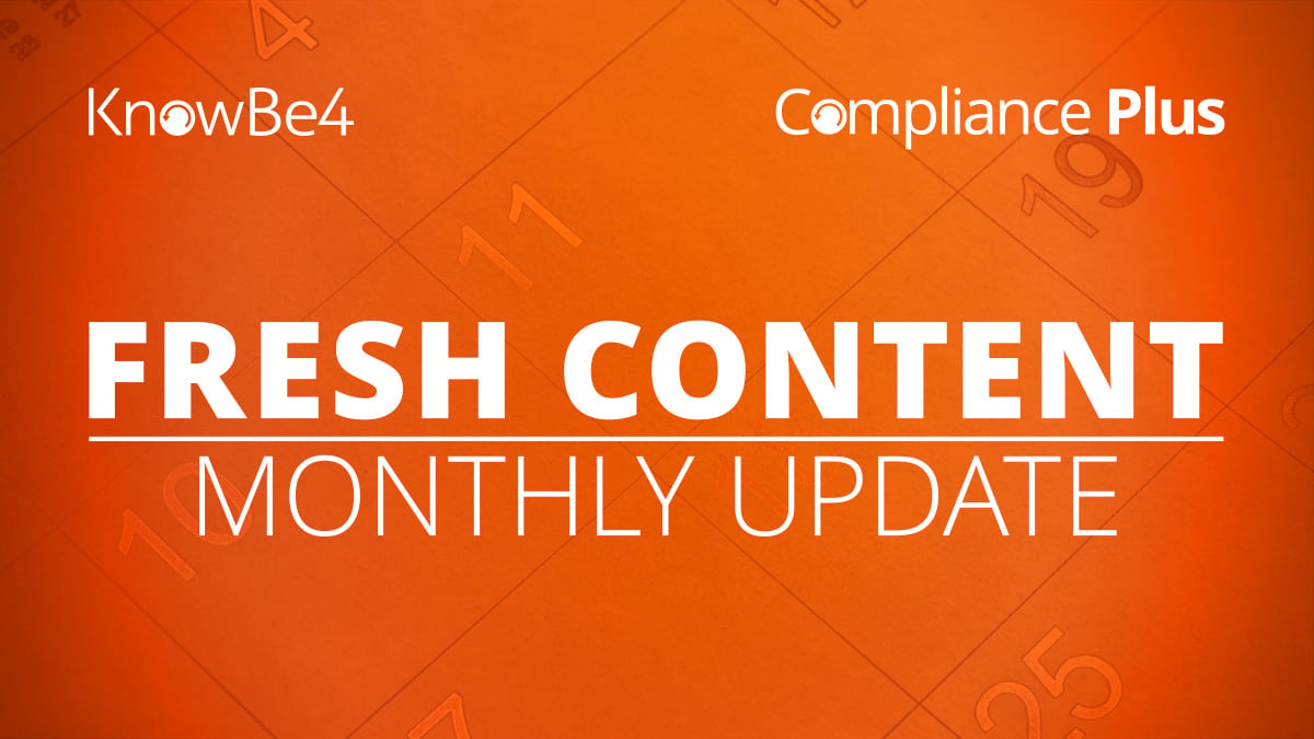 January 2025 Compliance Plus Fresh Content Update